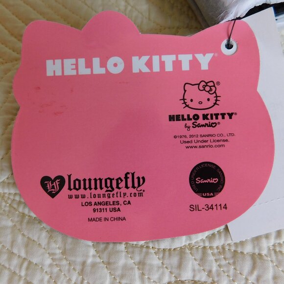 NOS Hello Kitty Sanrio Loungefly stripe continental wallet tri fold clutch NWT - Picture 6 of 16